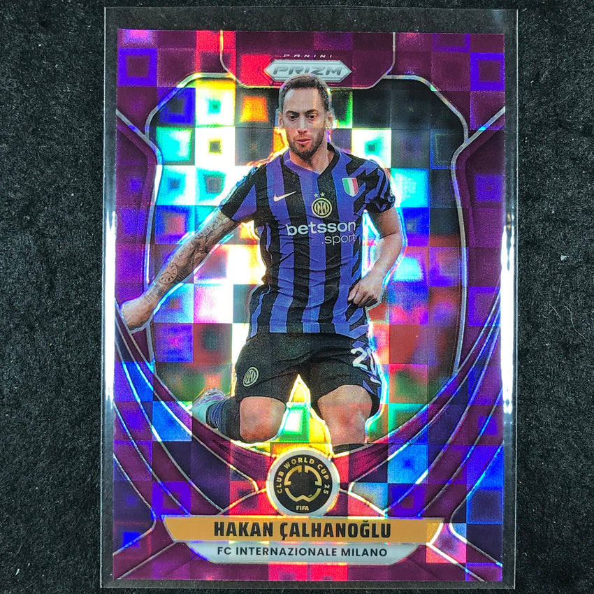2025 Prizm FIFA Club World Cup HAKAN CALHANOGLU Base Purple Pandora 33/49 #89