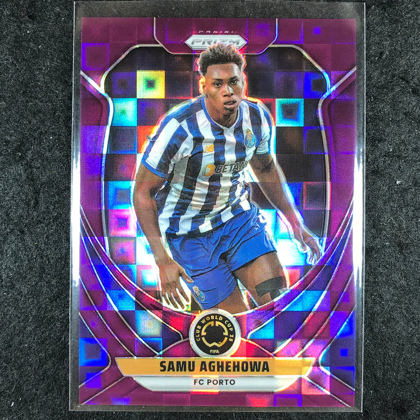 2025 Prizm FIFA Club World Cup SAMU AGHEHOWA Base Purple Pandora 47/49 #99