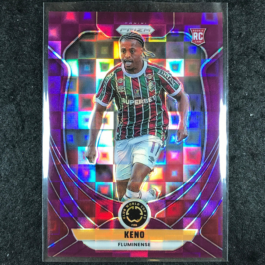 2025 Prizm FIFA Club World Cup KENO Rookie Base Purple Pandora 17/49 #114