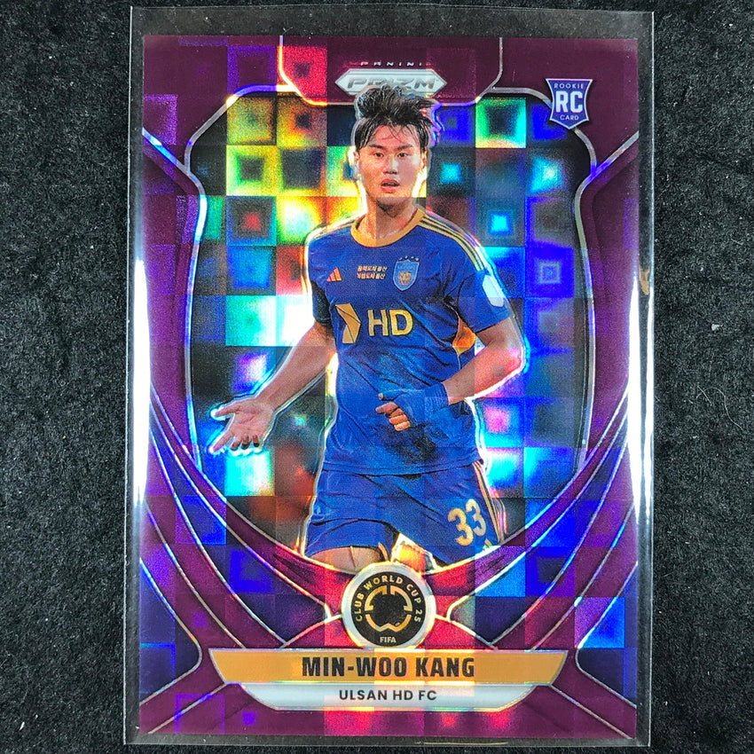 2025 Prizm FIFA Club World Cup MIN-WOO KANG Rookie Base Purple Pandora 15/49