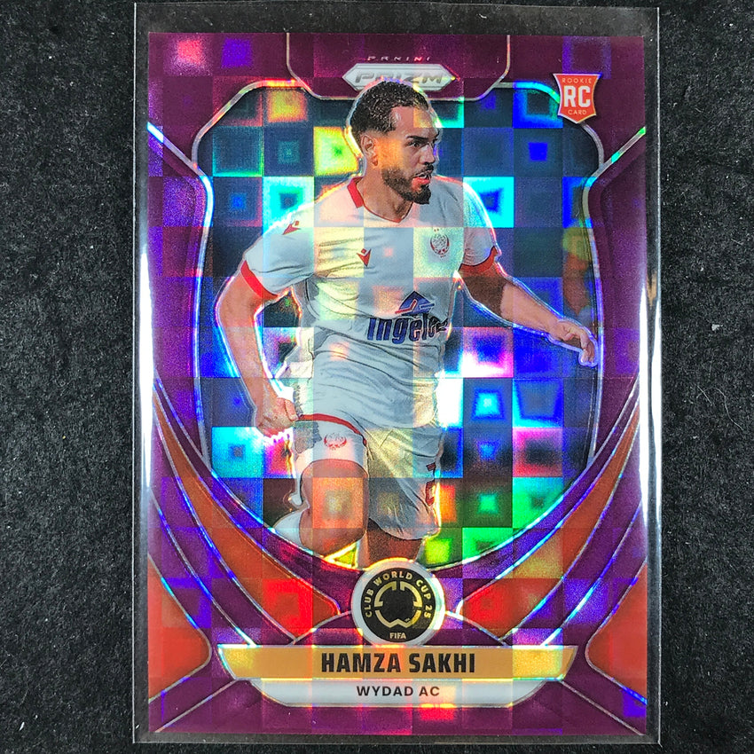 2025 Prizm FIFA Club World Cup HAMZA SAKHI Rookie Base Purple Pandora 15/49 #195