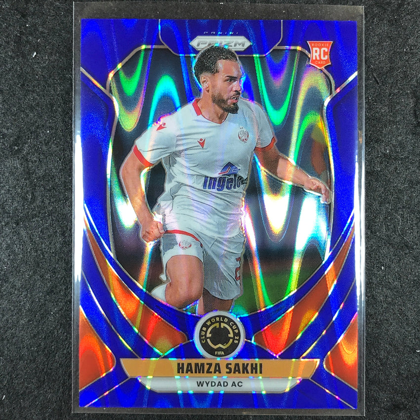 2025 Prizm FIFA Club World Cup HAMZA SAKHI Rookie Base Blue Seismic 94/275 #195
