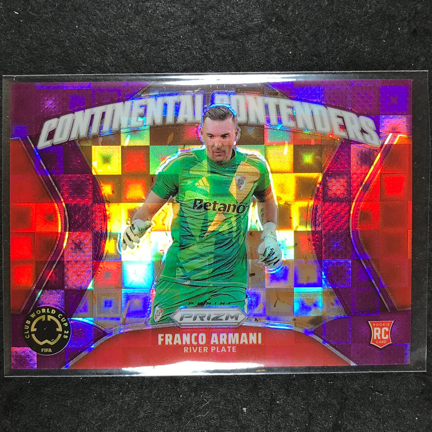 2025 Prizm FIFA Club Cup FRANCO ARMANI Continental Contenders Rookie Purple 4/49