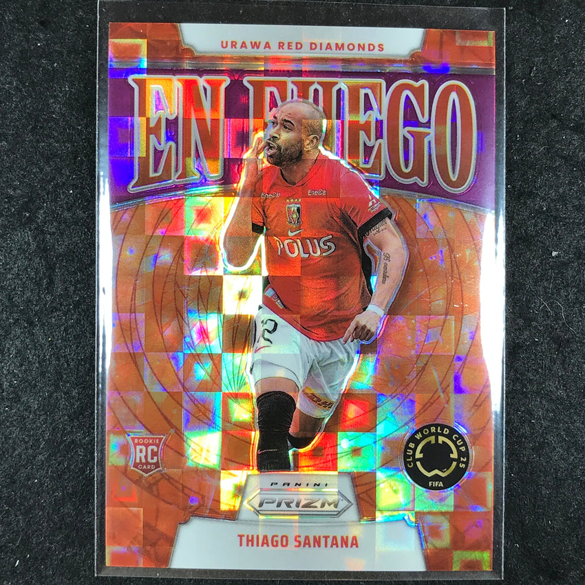 2025 Prizm FIFA Club World Cup THIAGO SANTANA En Fuego Rookie Purple 13/49 #3