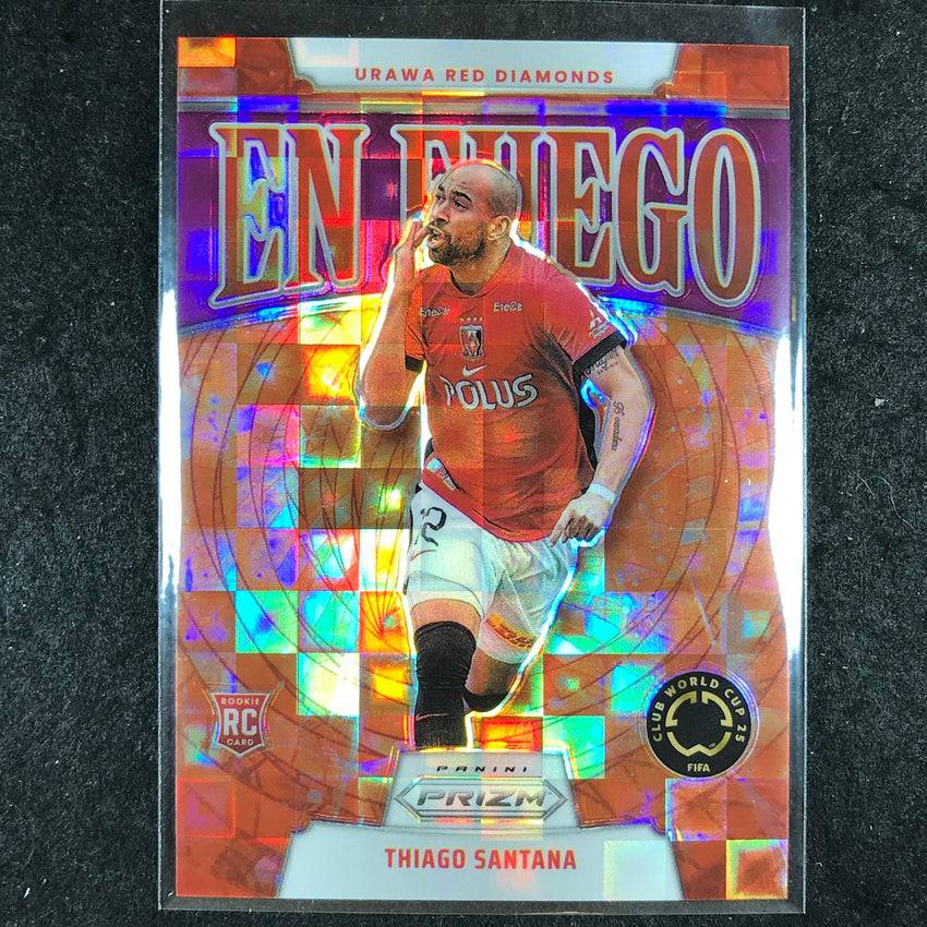 2025 Prizm FIFA Club World Cup THIAGO SANTANA En Fuego Rookie Purple 49/49 #3