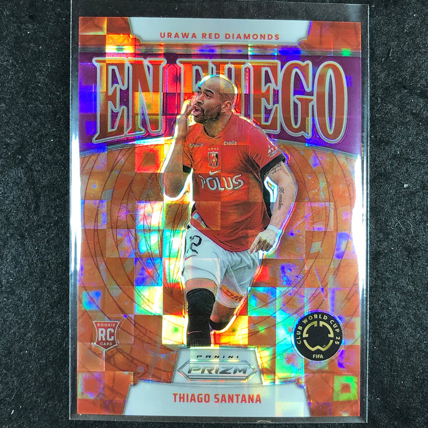 2025 Prizm FIFA Club World Cup THIAGO SANTANA En Fuego Rookie Purple 45/49 #3