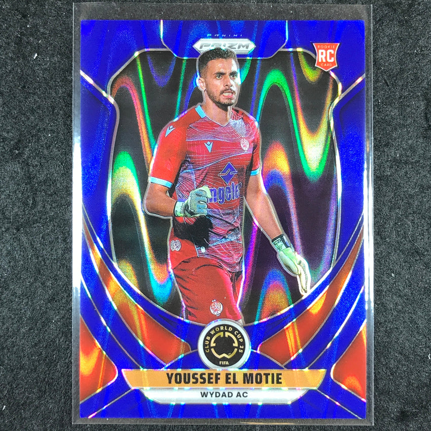 2025 Prizm FIFA Club World Cup YOUSSEF EL MOTIE Rookie Blue Seismic 109/275 #199