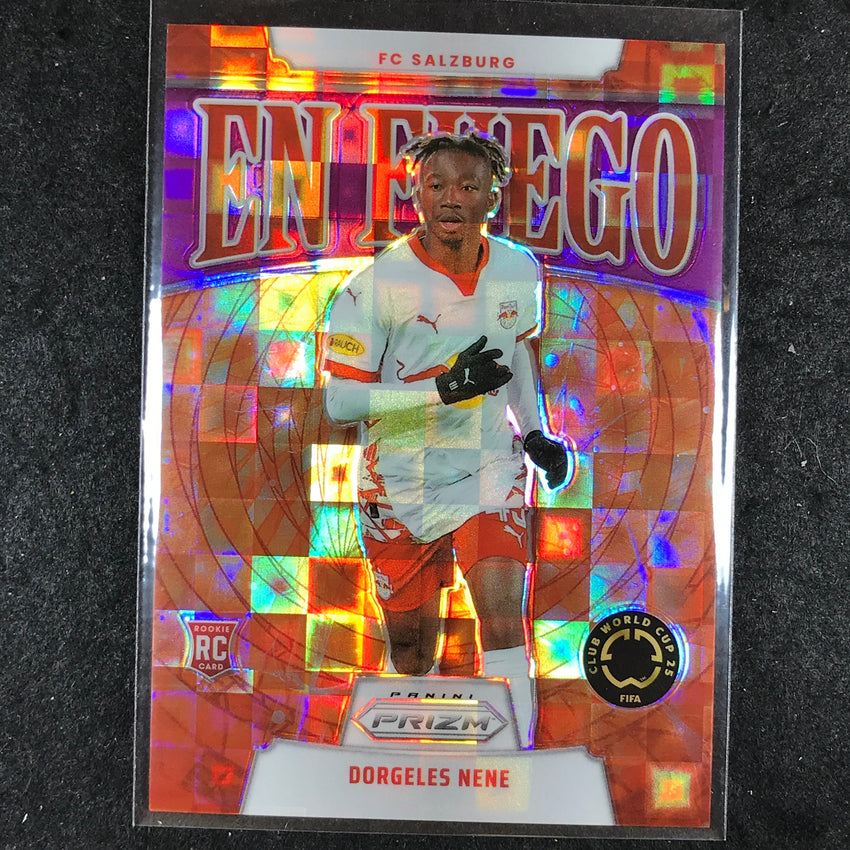 2025 Prizm FIFA Club World Cup DORGELES NENE En Fuego Rookie Purple 34/49 #25