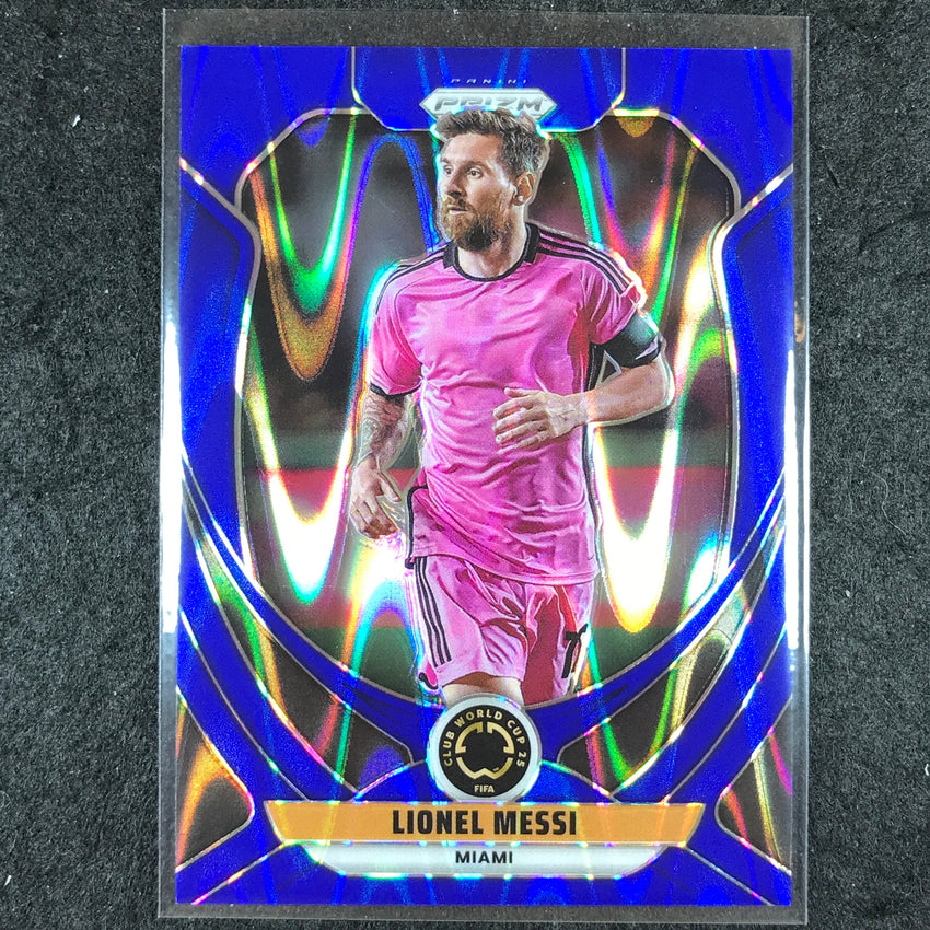 2025 Prizm FIFA Club World Cup LIONEL MESSI Base Blue Seismic 190/275 #200