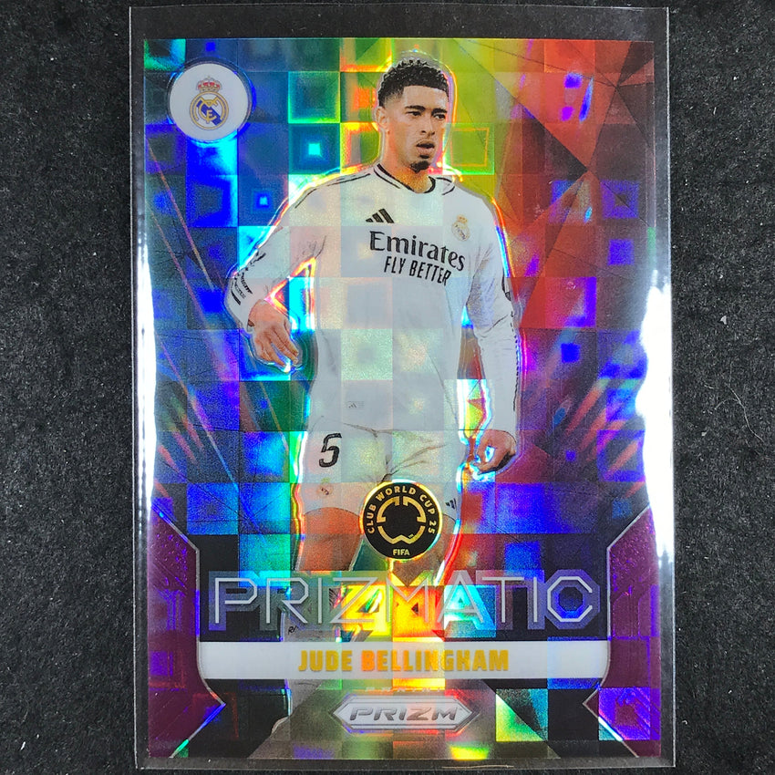 2025 Prizm FIFA Club World Cup JUDE BELLINGHAM Prizmatic Purple Pandora 9/49 #24