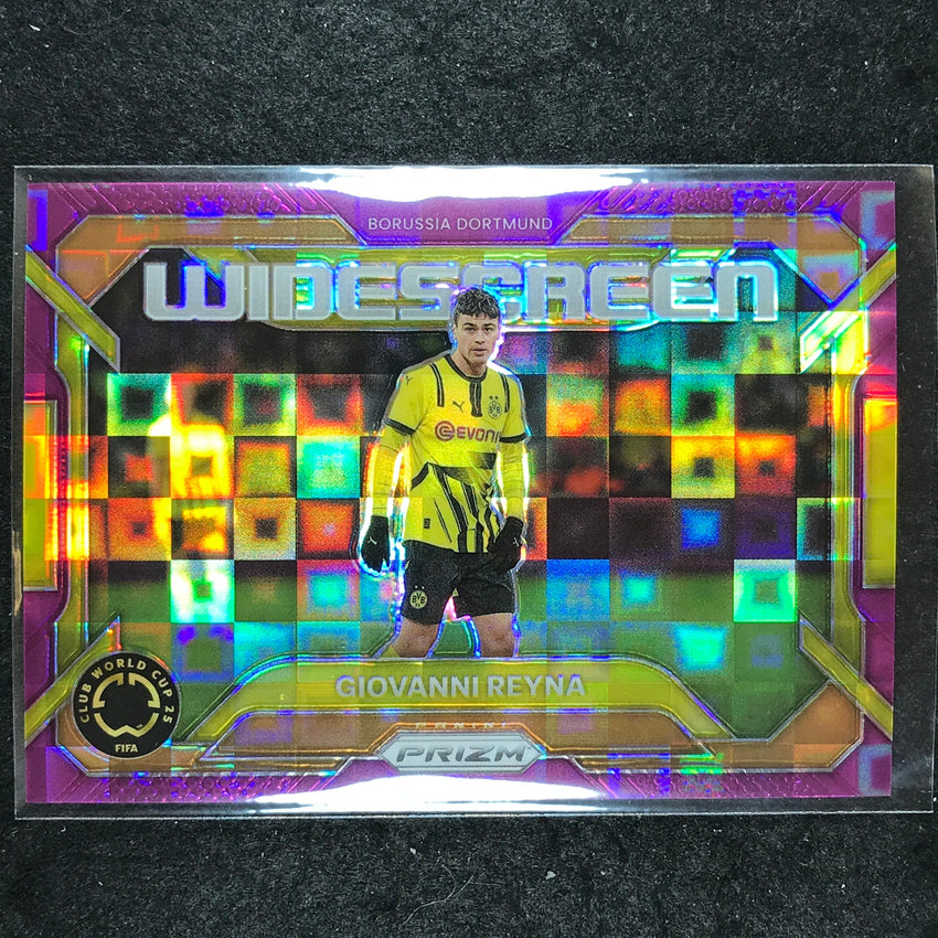2025 Prizm FIFA Club World Cup GIOVANNI REYNA Widescreen Purple Pandora 37/49 #5