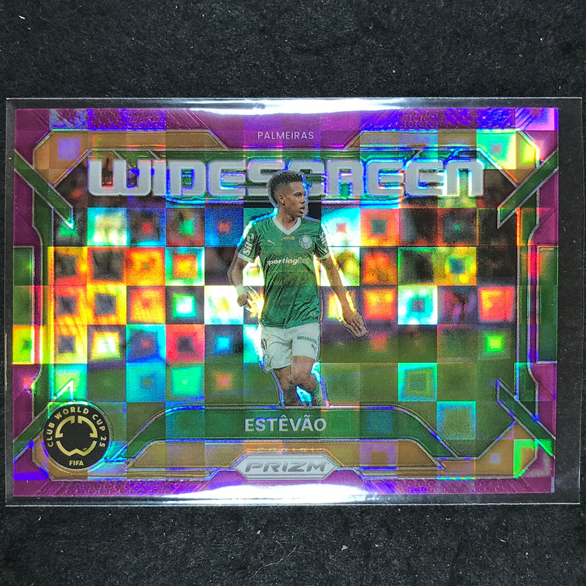 2025 Prizm FIFA Club World Cup ESTEVAO Widescreen Purple Pandora 25/49 #17
