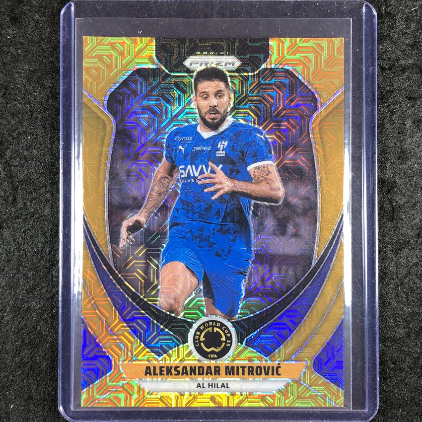 2025 Prizm FIFA Club World Cup ALEKSANDAR MITROVIC Base Gold Mojo 19/25 #13