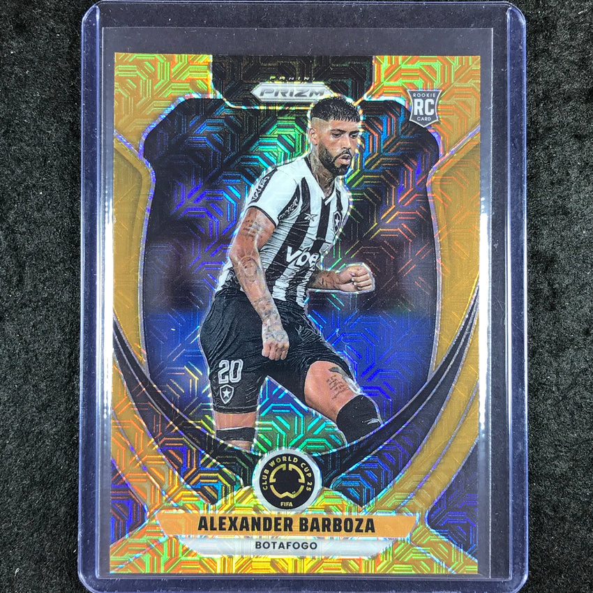2025 Prizm FIFA Club World Cup ALEXANDER BARBOZA Rookie Base Gold Mojo 24/25 #57