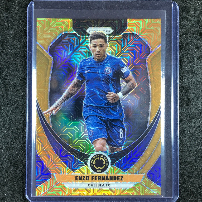 2025 Prizm FIFA Club World Cup ENZO FERNANDEZ Base Gold Mojo 19/25 #68
