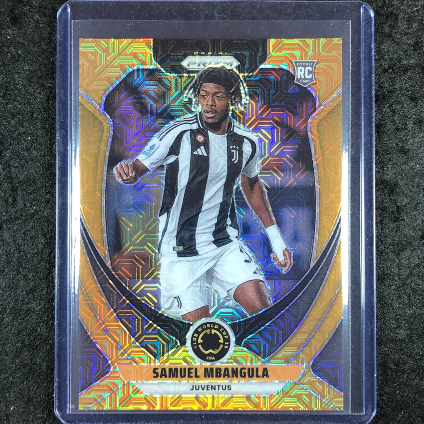 2025 Prizm FIFA Club World Cup SAMUEL MBANGULA Rookie Base Gold Mojo 19/25 #124