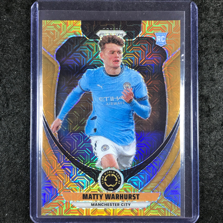 2025 Prizm FIFA Club World Cup MATTY WARHURST Rookie Base Gold Mojo 8/25 #140