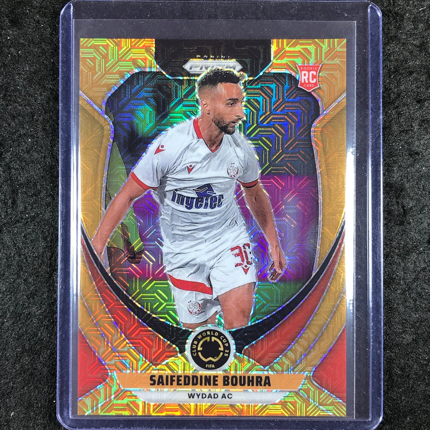 2025 Prizm FIFA Club World Cup SAIFEDDINE BOUHRA Rookie Gold Mojo 23/25 #198