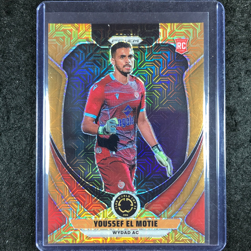 2025 Prizm FIFA Club World Cup YOUSSEF EL MOTIE Rookie Base Gold Mojo 14/25 #199