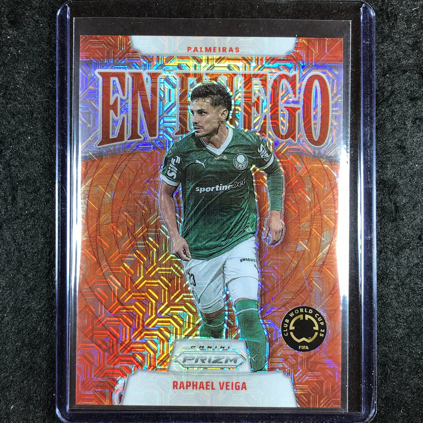 2025 Prizm FIFA Club World Cup RAPHAEL VEIGA En Fuego Mojo 17/25 #21