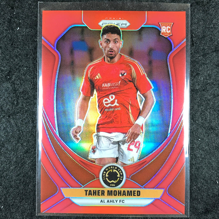 2025 Prizm FIFA Club World Cup TAHER MOHAMED Rookie Red /199 #5