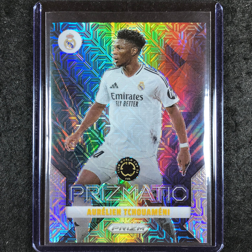 2025 Prizm FIFA Club World Cup AURELIEN TCHOUAMENI Prizmatic Mojo 10/25 #23