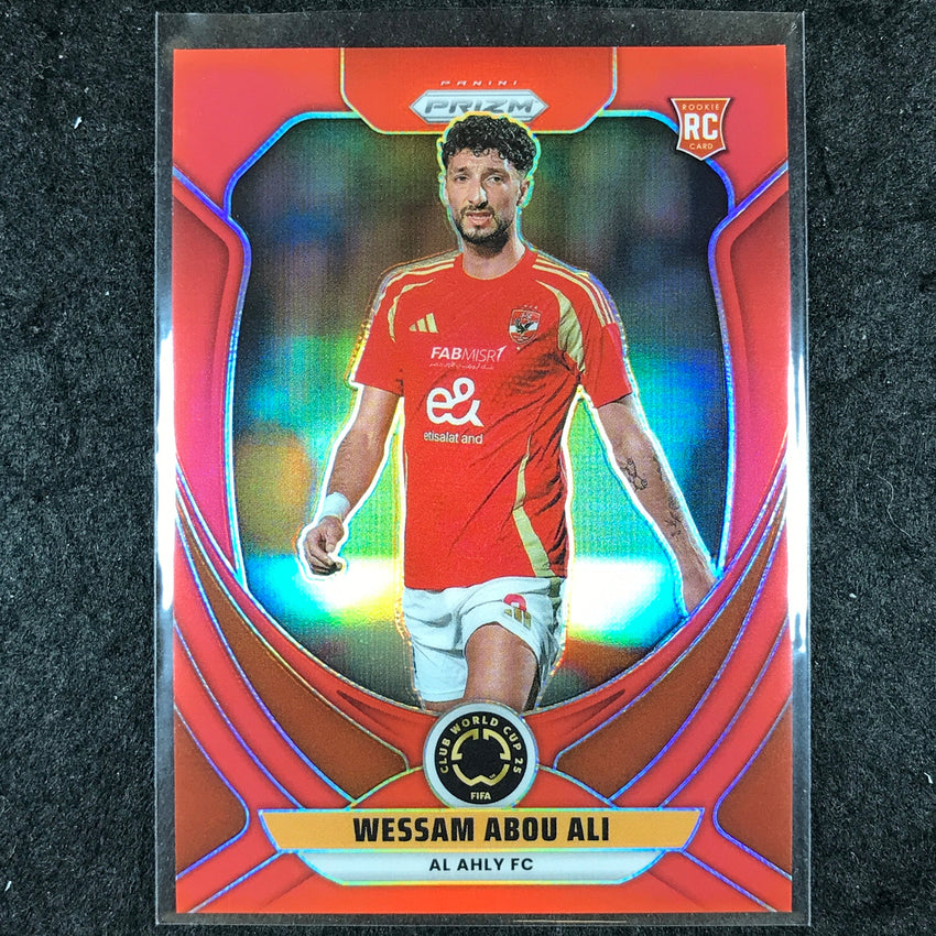 2025 Prizm FIFA Club World Cup WESSAM ABOU ALI Rookie Red /199 #6