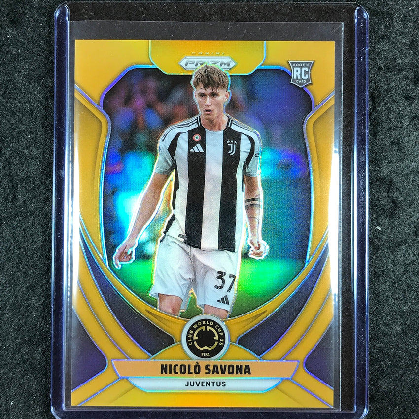 2025 Prizm FIFA Club World Cup NICOLO SAVONA Rookie Base Gold 3/10 #123