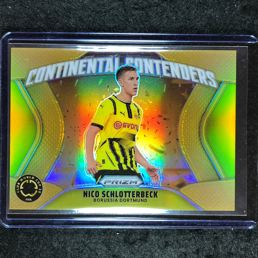 2025 Prizm FIFA Club Cup NICO SCHLOTTERBECK Continental Contenders Gold 2/10 #5