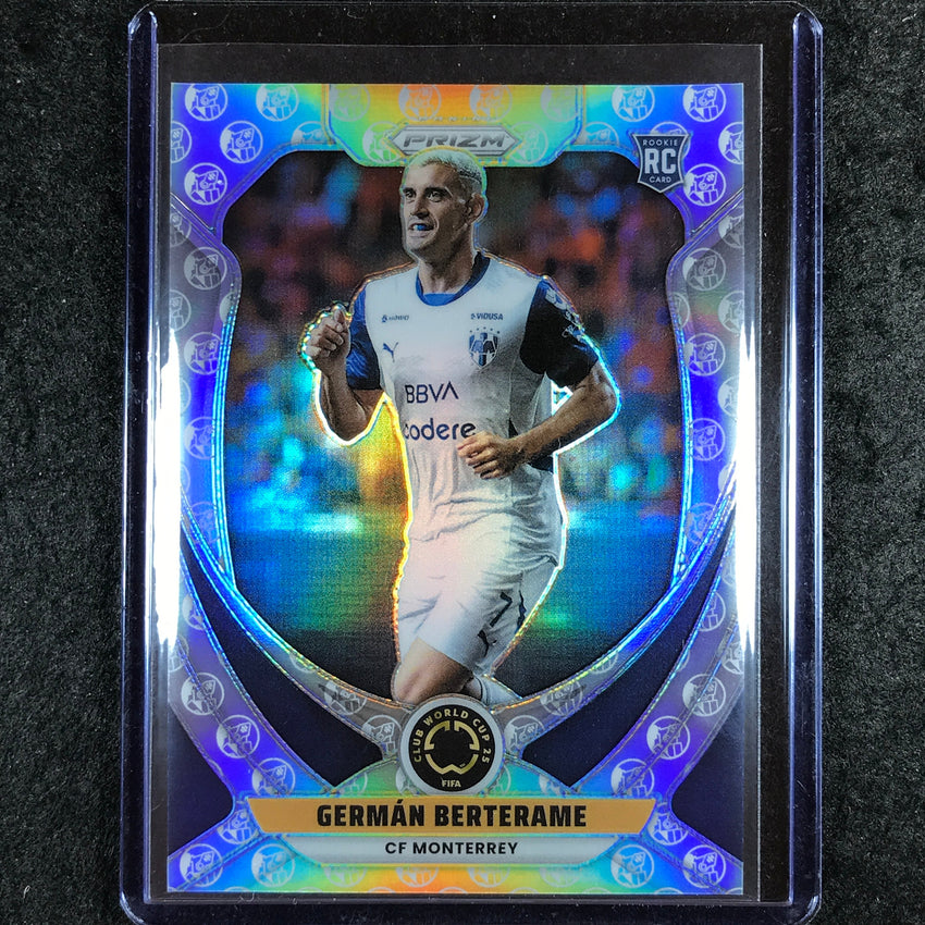 2025 Prizm FIFA Club World Cup GERMAN BERTERAME Rookie White Knight SSP #61