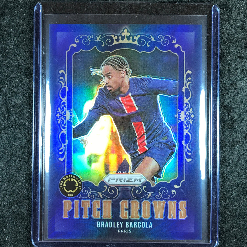 2025 Prizm FIFA Club World Cup BRADLEY BARCOLA Pitch Crowns SSP #2