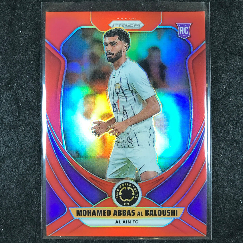 2025 Prizm FIFA Club World Cup MOHAMED ABBAS AL BALOUSHI Rookie Red /199 #12