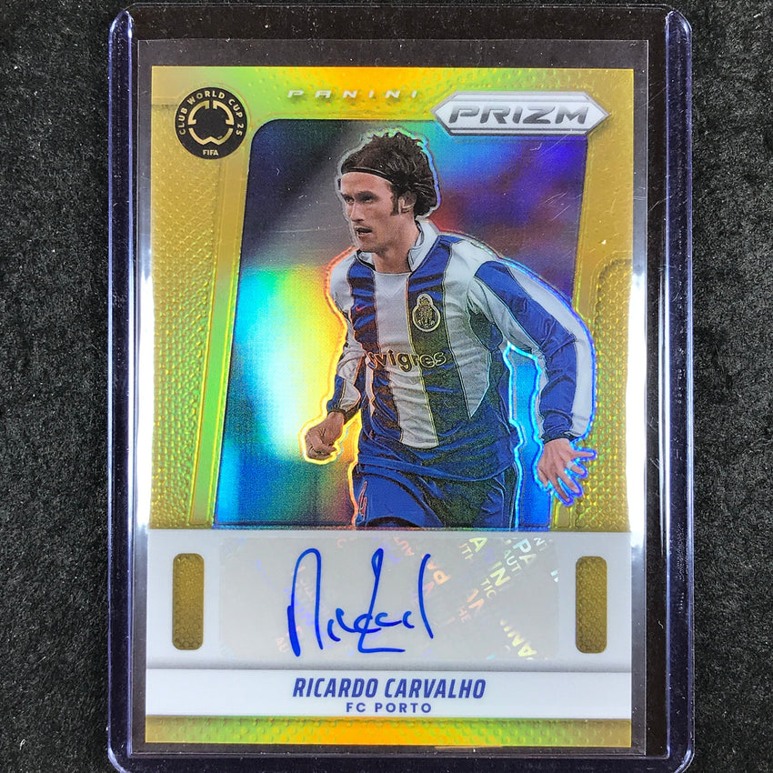 2025 Prizm FIFA Club World Cup RICARDO CARVALHO Flashback Autographs Gold 8/10