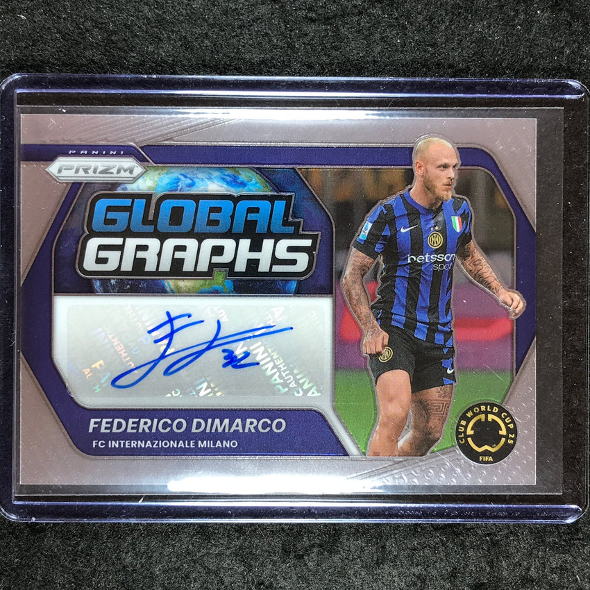 2025 Prizm FIFA Club World Cup FEDERICO DIMARCO Global Graphs Auto Base #FD