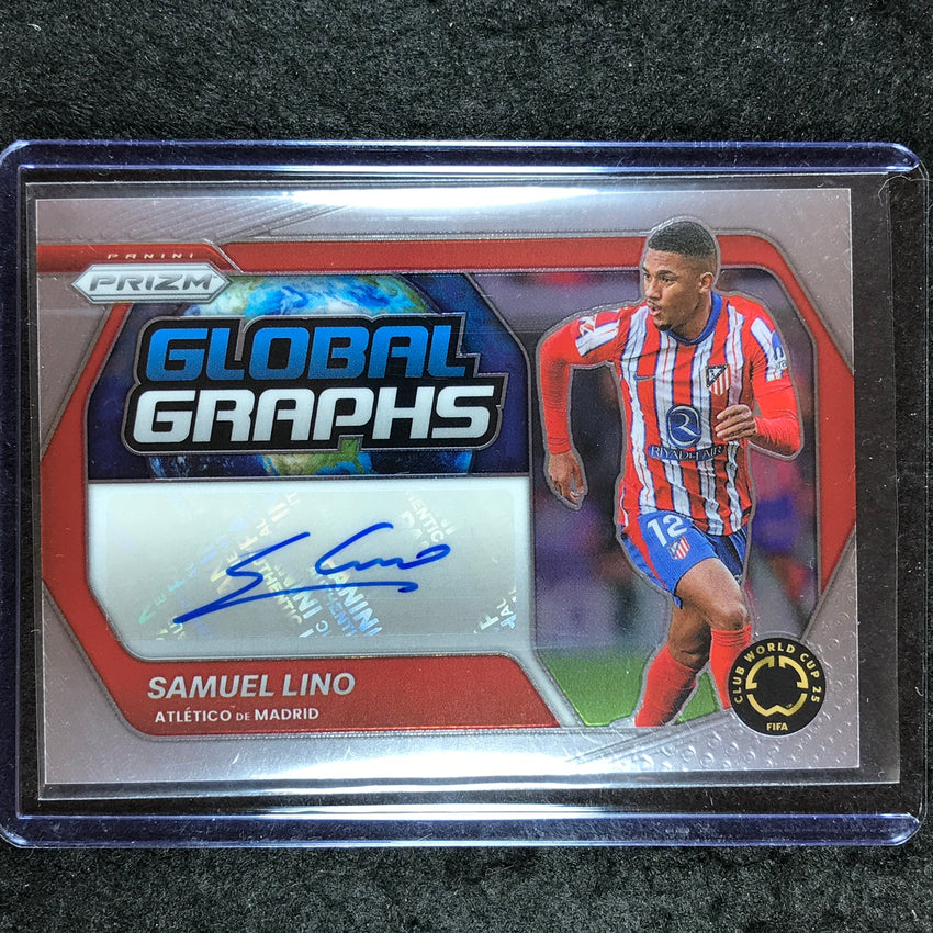 2025 Prizm FIFA Club World Cup SAMUEL LINO Global Graphs Auto Base #SL
