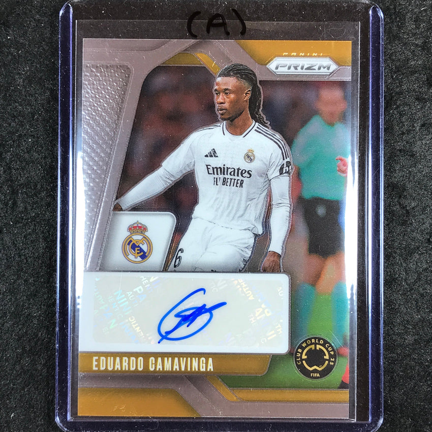2025 Prizm FIFA Club World Cup EDUARDO CAMAVINGA Signatures Auto Base #EC (A)