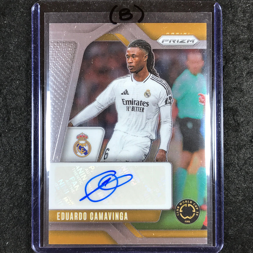 2025 Prizm FIFA Club World Cup EDUARDO CAMAVINGA Signatures Auto Base #EC (B)