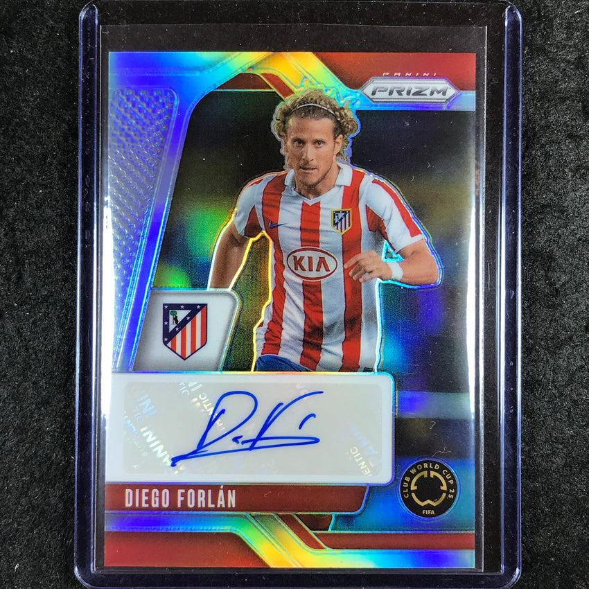 2025 Prizm FIFA Club World Cup DIEGO FORLAN Signatures Auto Silver 38/99
