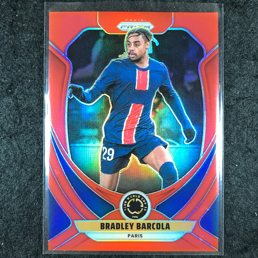 2025 Prizm FIFA Club World Cup BRADLEY BARCOLA Red /199 #27