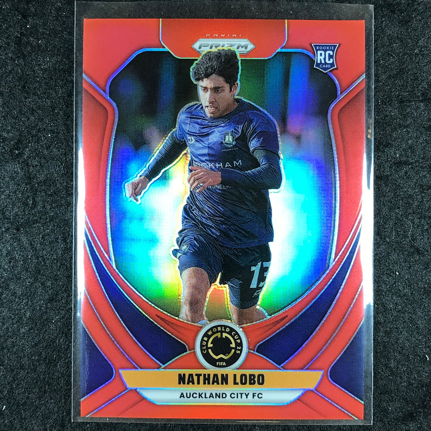 2025 Prizm FIFA Club World Cup NATHAN LOBO Rookie Red /199 #33