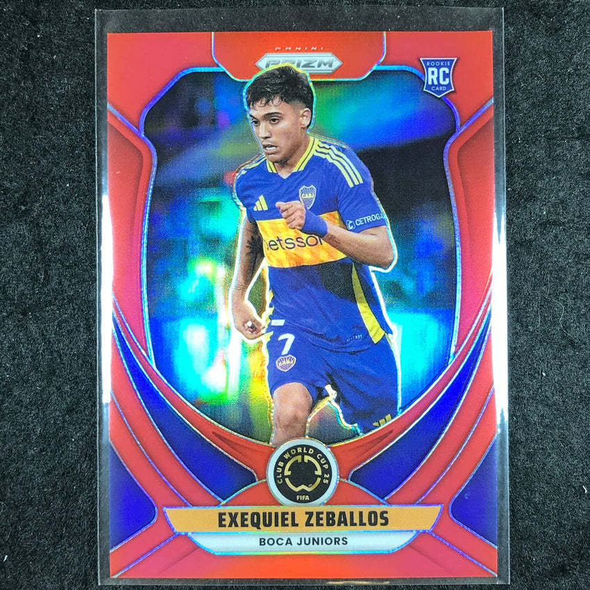 2025 Prizm FIFA Club World Cup EXEQUIEL ZEBALLOS Rookie Red /199 #38
