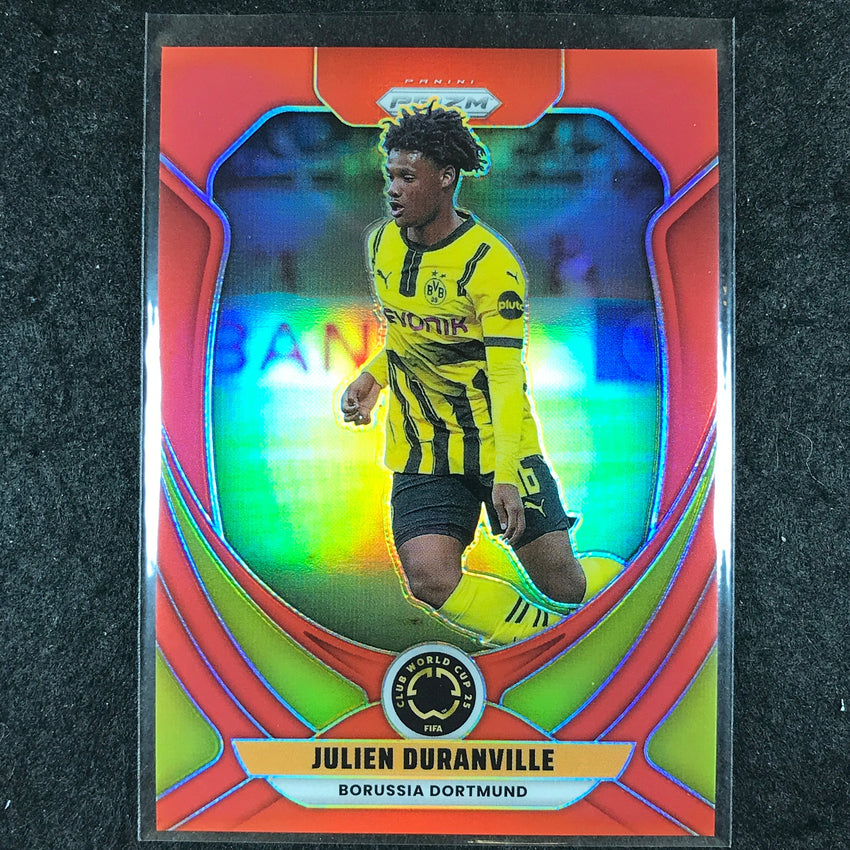 2025 Prizm FIFA Club World Cup JULIEN DURANVILLE Red /199 #48