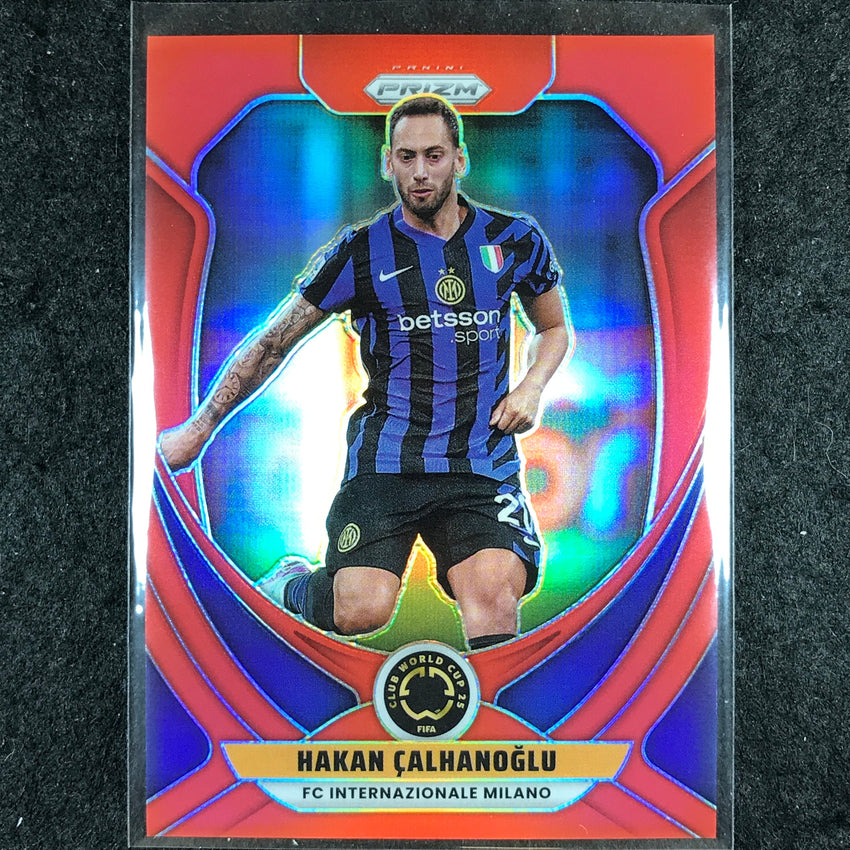2025 Prizm FIFA Club World Cup HAKAN CALHANOGLU Red /199 #89