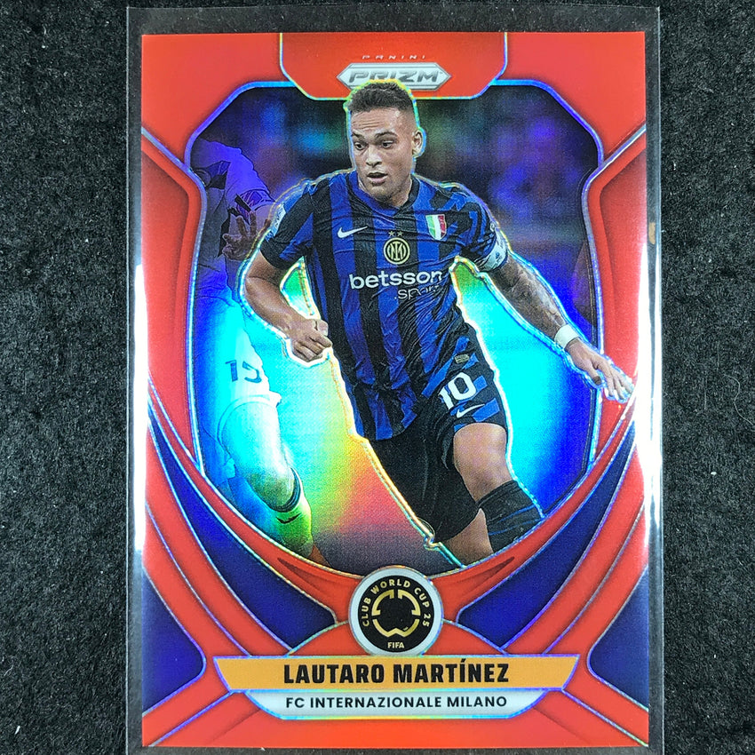 2025 Prizm FIFA Club World Cup LAUTARO MARTINEZ Red /199 #91