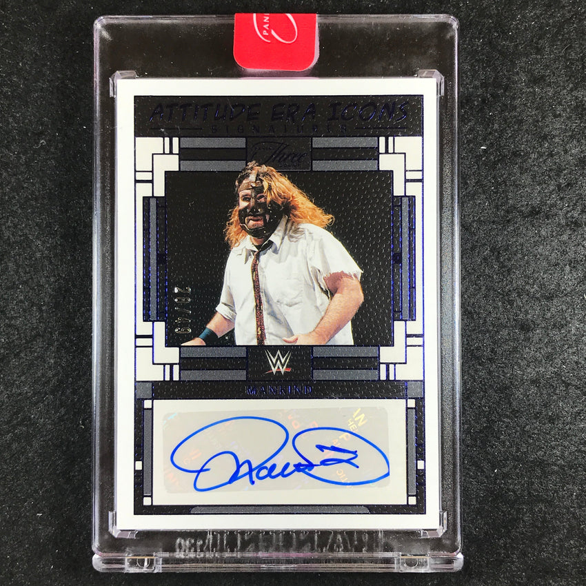 2024 Three Count WWE MANKIND Attitude Era Icons Auto Blue 28/49