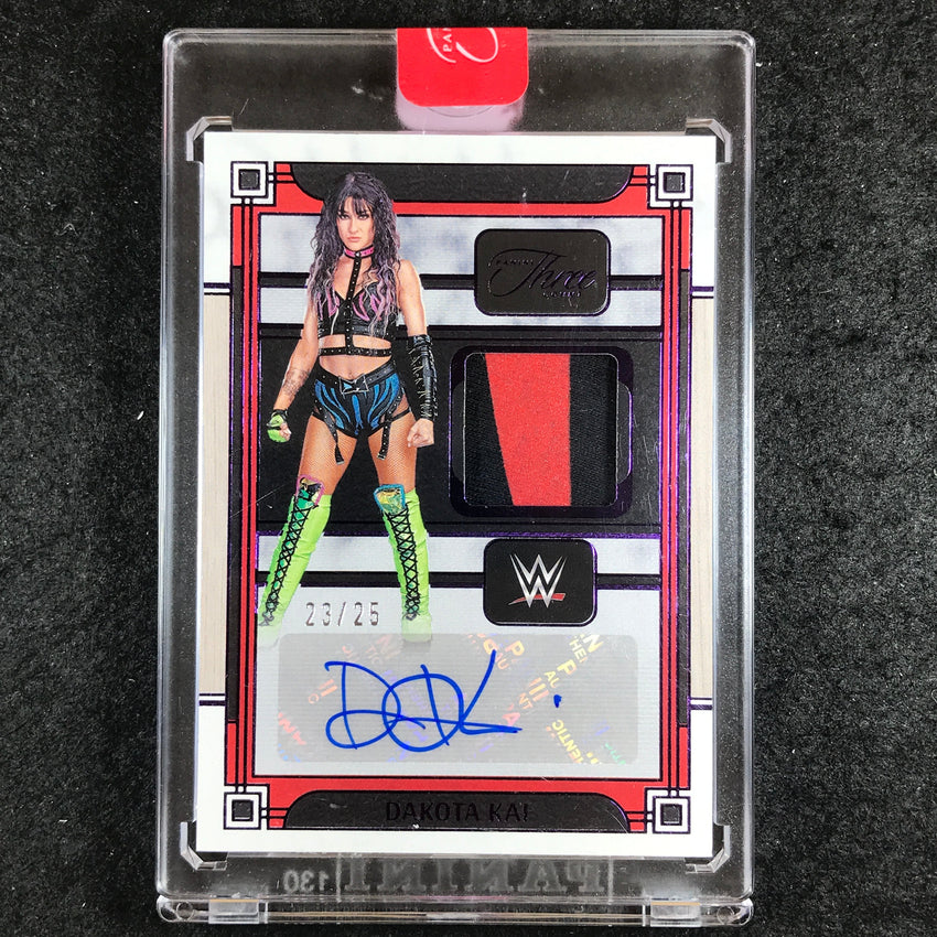 2024 Three Count WWE DAKOTA KAI Memorabilia Autograph Purple 23/25