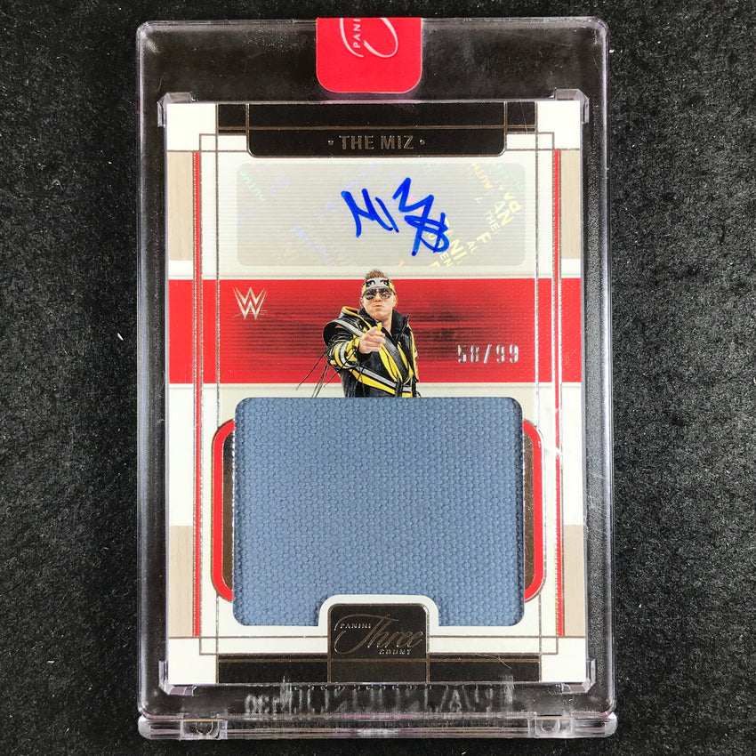 2024 Three Count WWE THE MIZ Massive Mat Relic Autograph 58/99