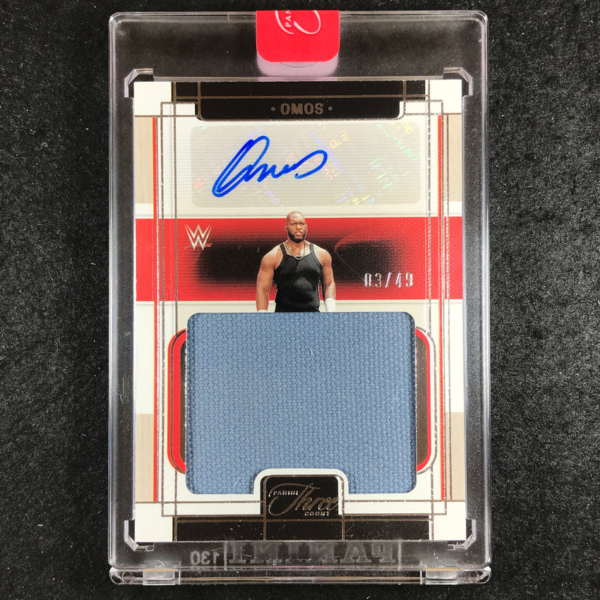 2024 Three Count WWE OMOS Massive Mat Relic Autograph 3/49