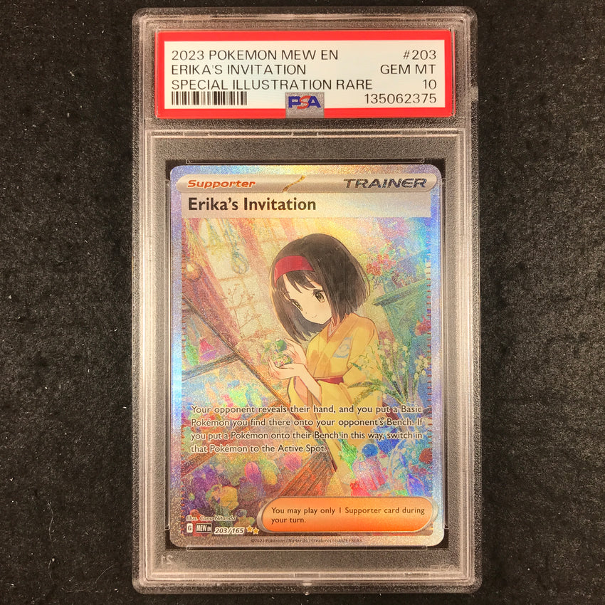 PSA 10 Erika's Inivitation - 203/165 - Special Illustration Rare SV 151 (375)