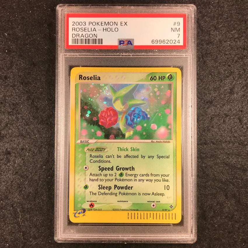 PSA 7 Rosellia - 9/97 - 2003 Holo Pokemon EX 024